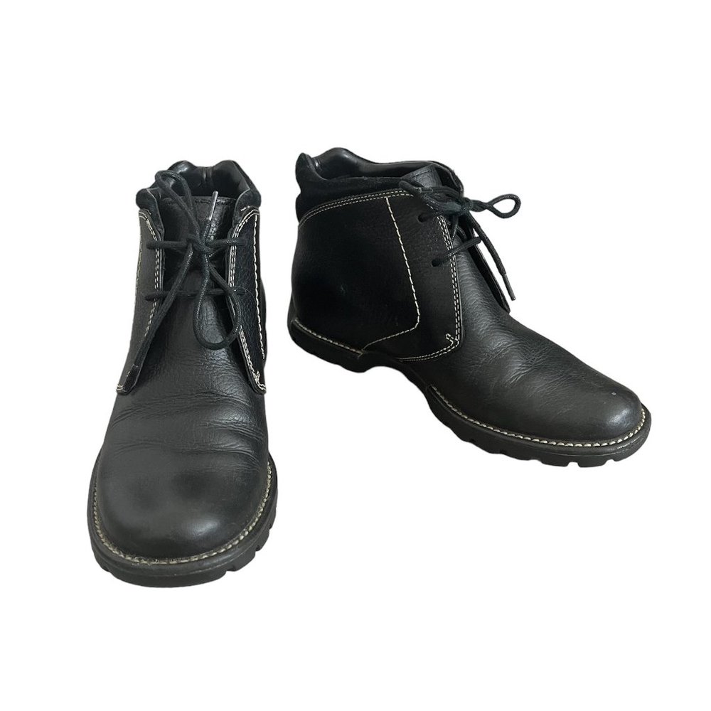 Cole Haan Leather Montosa Chukka Boots Black Size 6